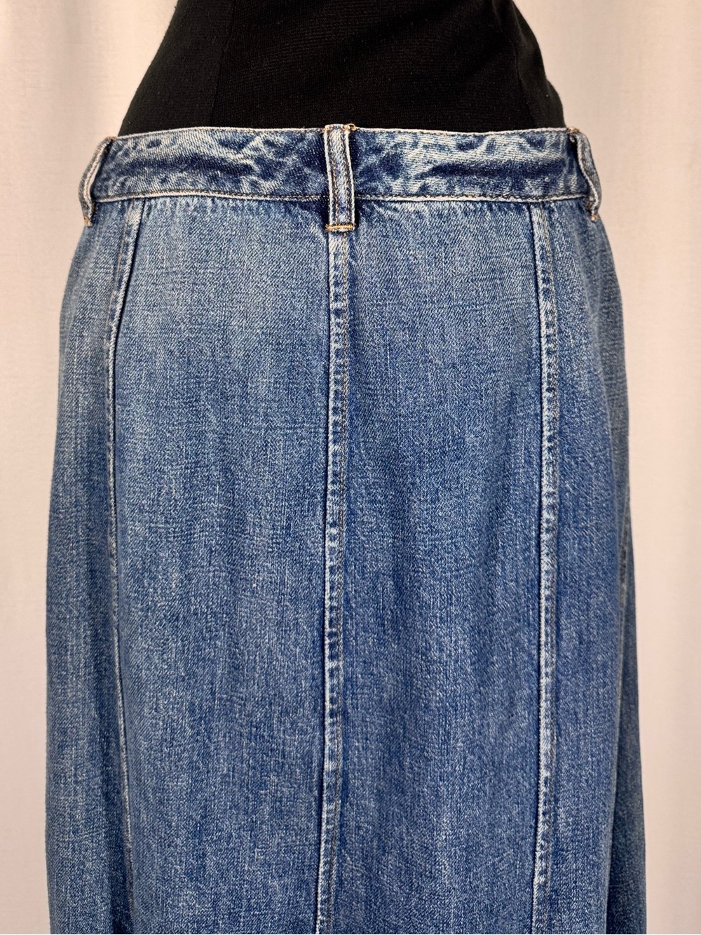 Vintage Lauren Jeans Co Ralph Lauren Denim Midi Skirt - Picture 5 of 7